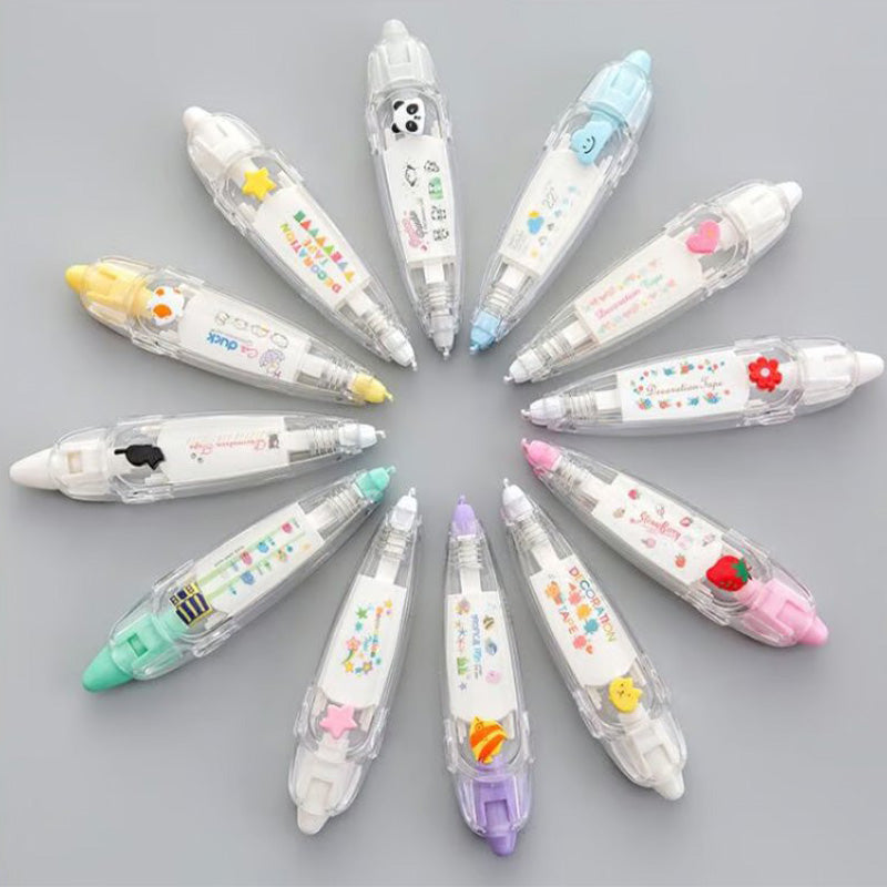 DIY Cute Animals Press Type Decorative Pen