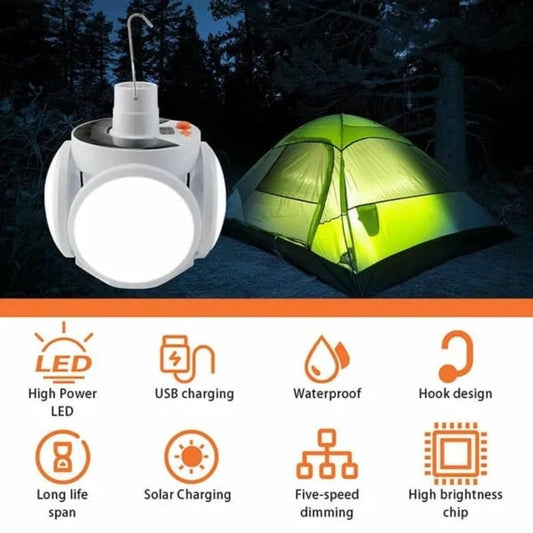 2 in 1 Folding Solar Lamp