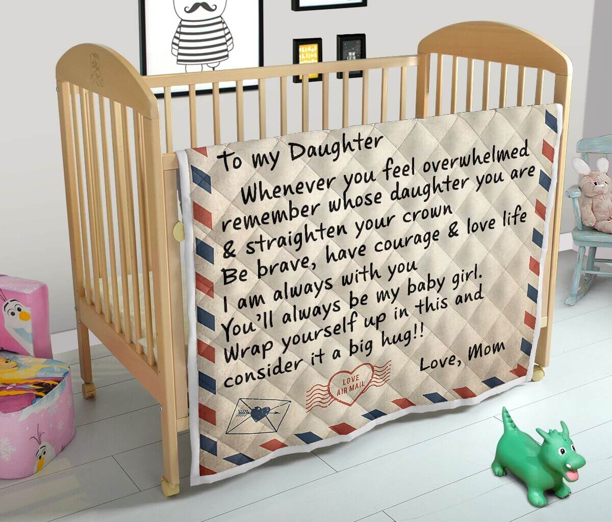 To My Daughter - Straighten Your Crown - Fleece Blanket
