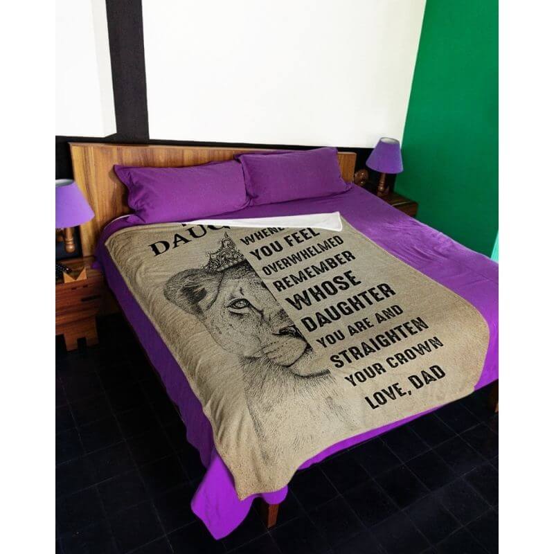 To My Daughter - Remember Whose Daughter You Are - F021 - Fleece Blanket