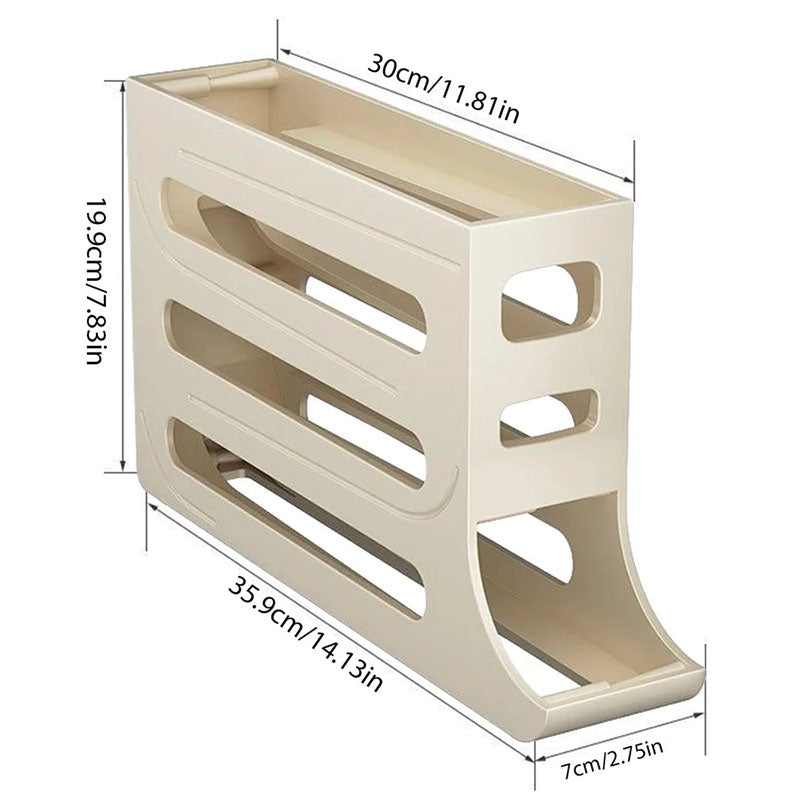 Egg Holder for Fridge, Eggs Dispenser Auto Rolling