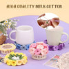 Manual Flower Pot Coaster Set Crochet Pattern Flower Bouquet Plant Coaster