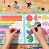 Montessori Magnetic Book Fraction Puzzle For Children