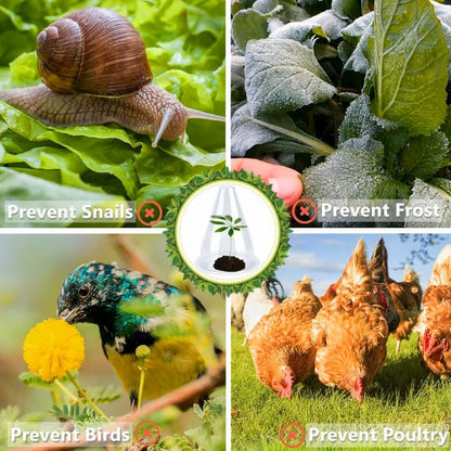 Gardening Greenhouse Plant Covers Reusable, Light-transmitting And Breathable, Prevent Insect, Poultry, Frost, Rain & Wind