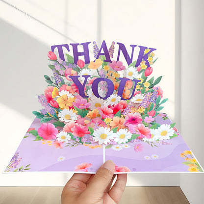 Vibrant 3D Butterfly & Daisy Pop-Up Greeting Card