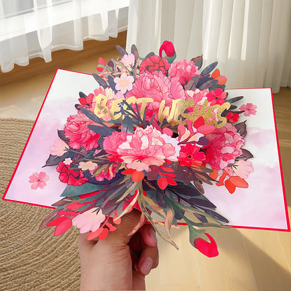 Vibrant 3D Butterfly & Daisy Pop-Up Greeting Card