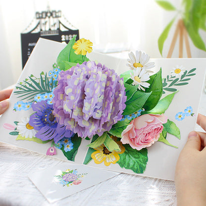 Vibrant 3D Butterfly & Daisy Pop-Up Greeting Card