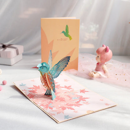 Vibrant 3D Butterfly & Daisy Pop-Up Greeting Card
