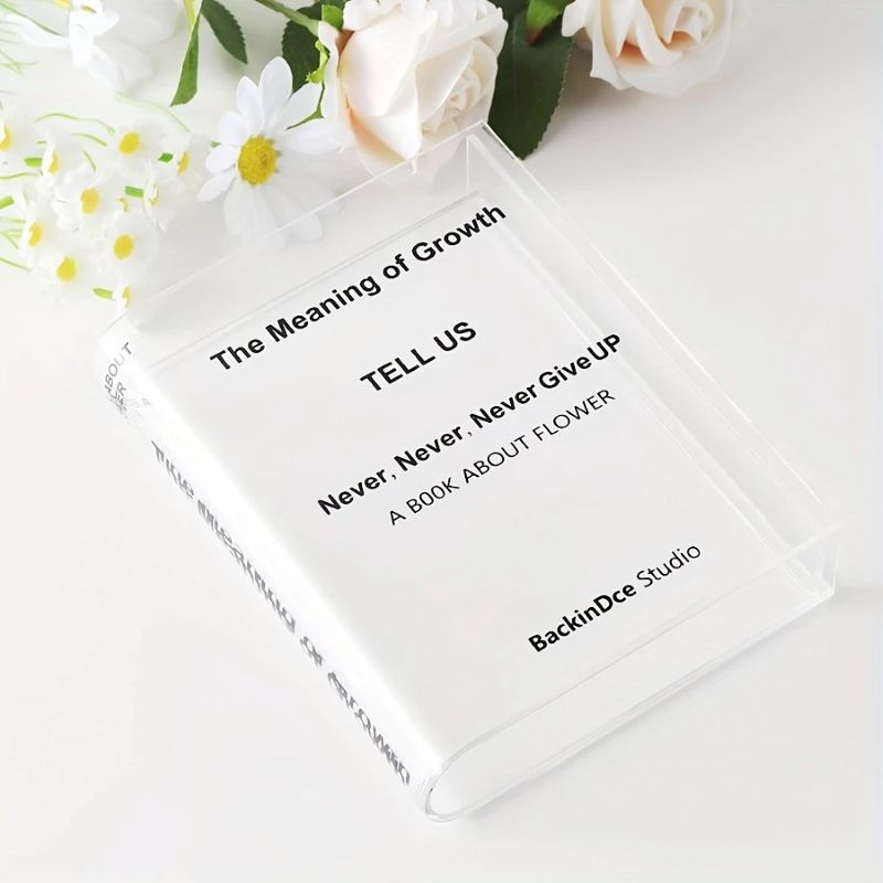 Acrylic Book Vase