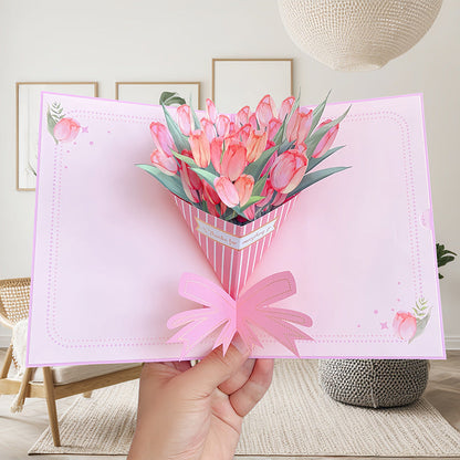 Vibrant 3D Butterfly & Daisy Pop-Up Greeting Card