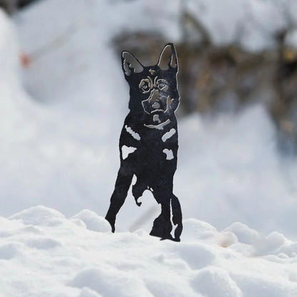 German Shepherd Metal Silhouette