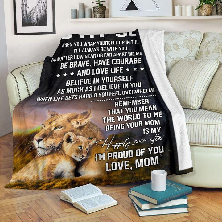 To My Son - I'm Proud Of You - A244 - Fleece Blanket