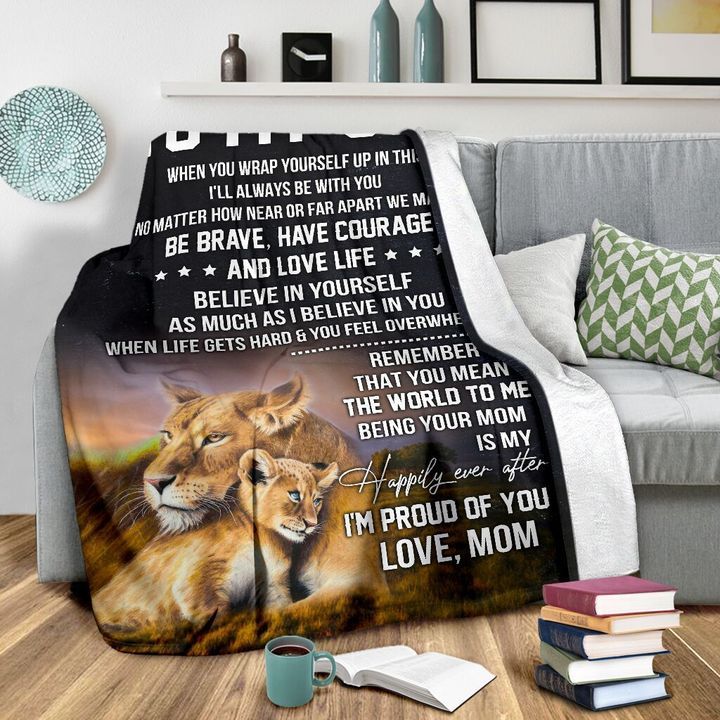 To My Son - I'm Proud Of You - A244 - Fleece Blanket