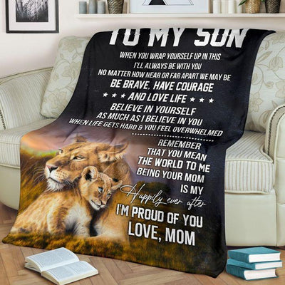 To My Son - I'm Proud Of You - A244 - Fleece Blanket