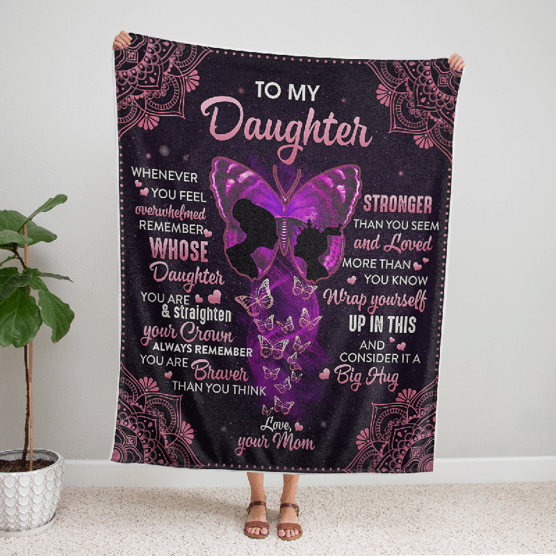 To My Daughter - Big Hug - F010 - Fleece Blanket