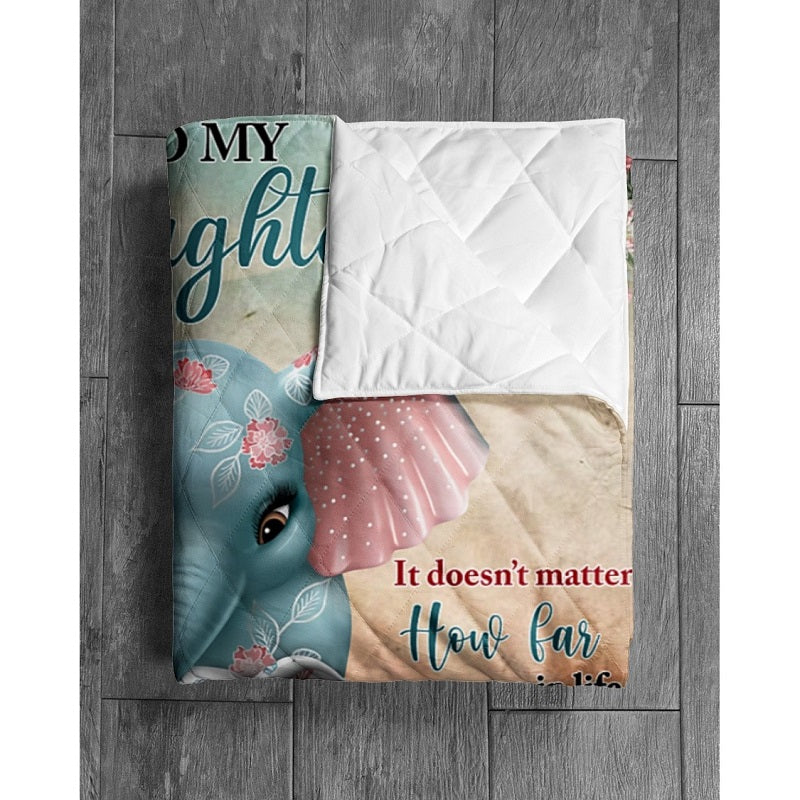 To My Daughter - From Mom  - A321 - Premium Blanket