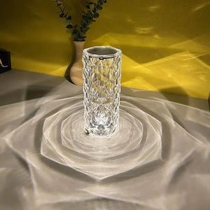 Touching Control Rose Crystal Lamp