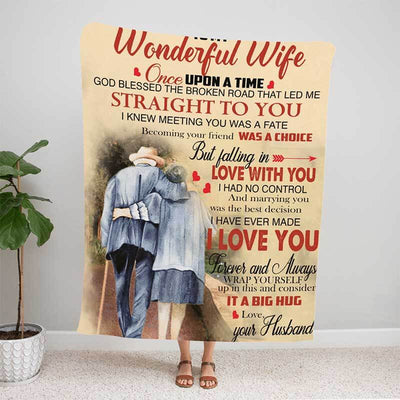 To My Wife - I Love You - F009 - Fleece Blanket