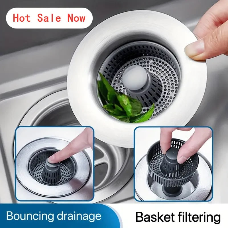 2024 New Upgraded Sink Bounce Core Drain Strainer