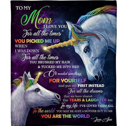 To My Mom - From Son - A317 - Premium Blanket