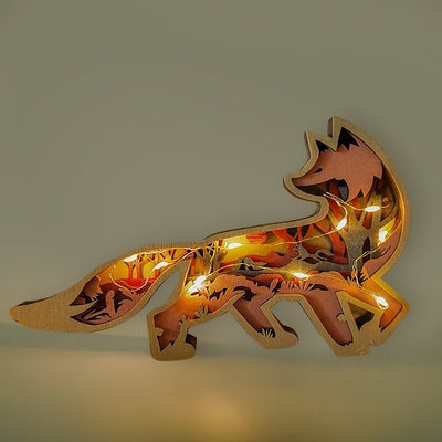 Fox Carving Handcraft Gift