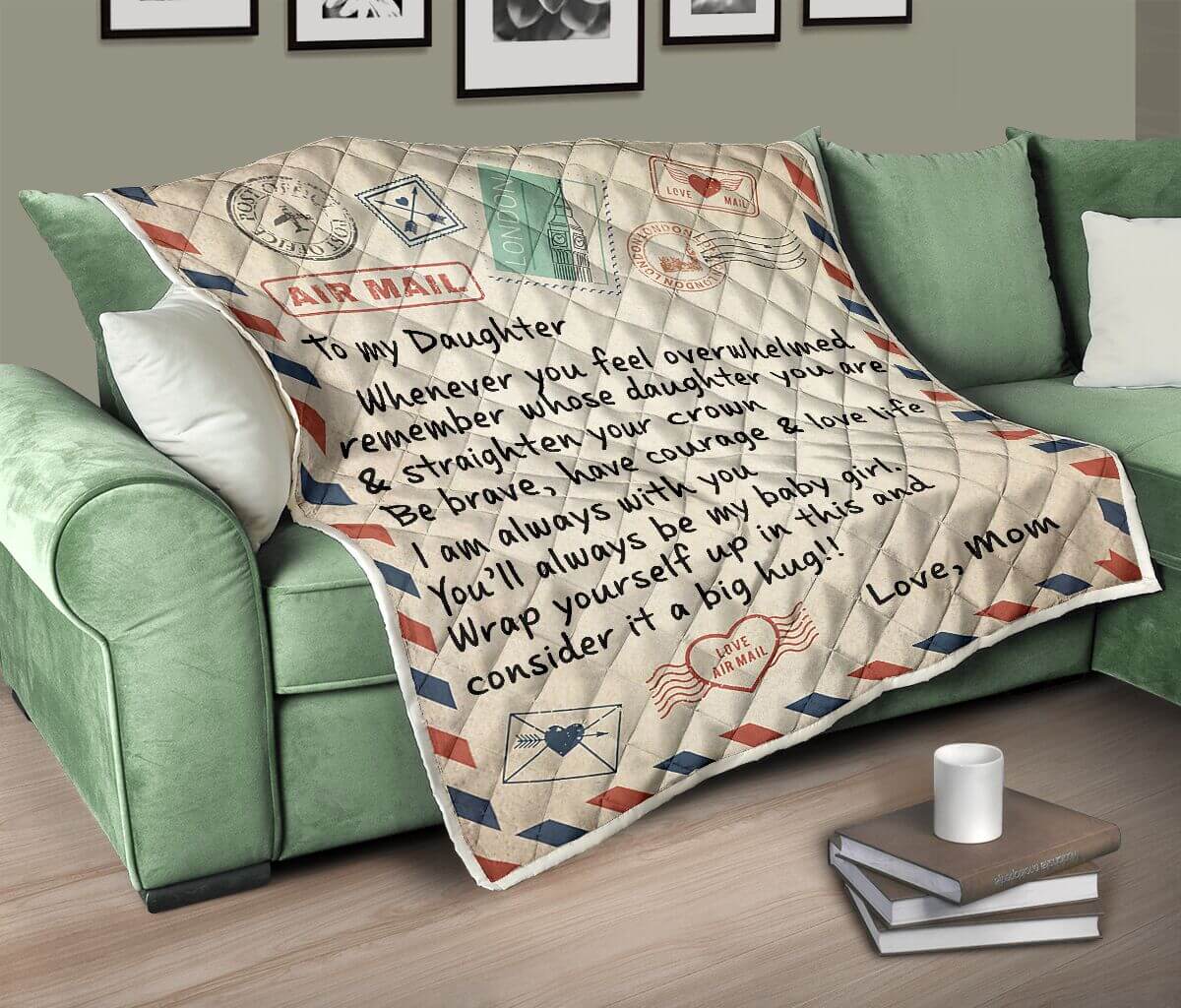 To My Daughter - Straighten Your Crown - Fleece Blanket