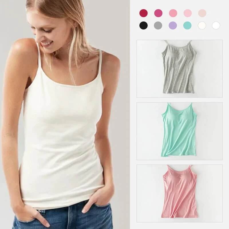 [BUY 2 FREE SHIPPING TODAY] Tank With Built-In Bra