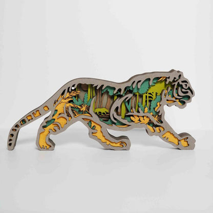 Tiger Carving Handcraft Gift