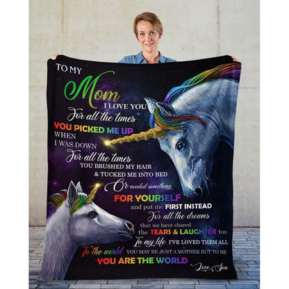 To My Mom - From Son - A317 - Premium Blanket