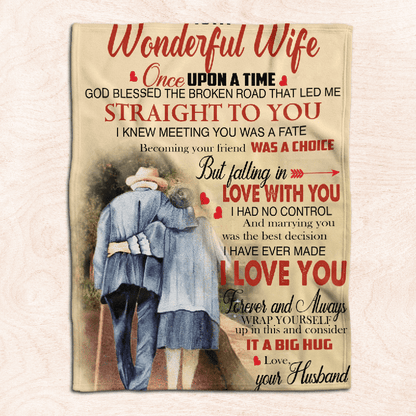 To My Wife - I Love You - F009 - Fleece Blanket