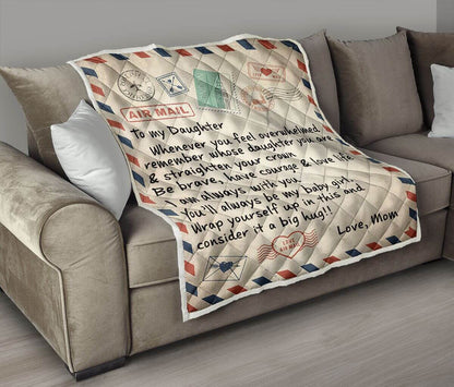 To My Daughter - Straighten Your Crown - Fleece Blanket