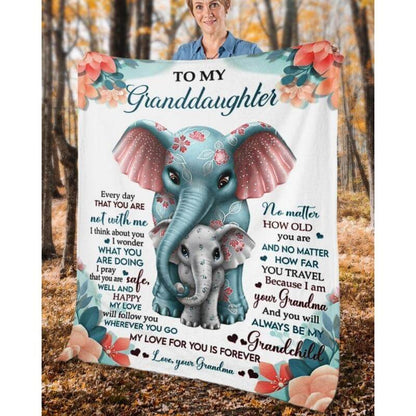 To My Granddaughter - From Grandma - A335 - Premium Blanket