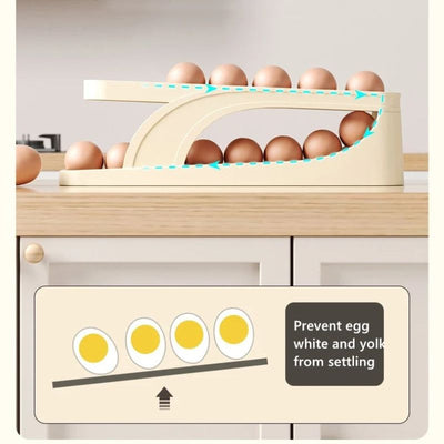 2024 New Automatic Roll-Down Double-layer Egg Dispenser