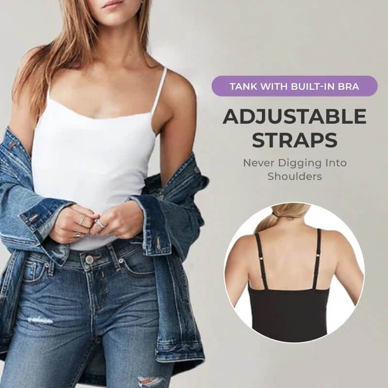 [BUY 2 FREE SHIPPING TODAY] Tank With Built-In Bra