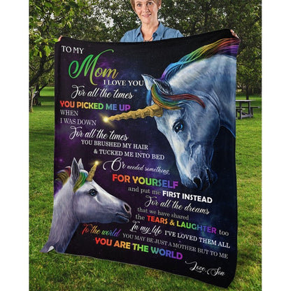 To My Mom - From Son - A317 - Premium Blanket