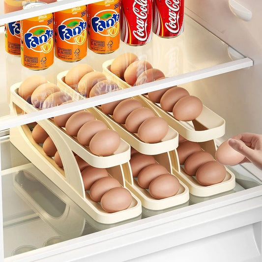 2024 New Automatic Roll-Down Double-layer Egg Dispenser