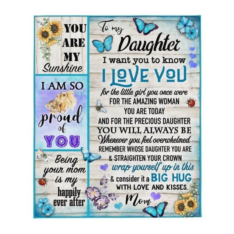 To My Daughter - I Want You To Know I Love You - F015 - Fleece Blanket