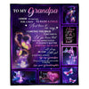 To My Grandpa - From Grandddaughter - Butterfly A315 - Premium Blanket