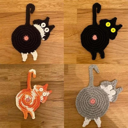 [Christmas Sale] Cat Butt Coasters