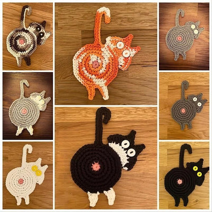 [Christmas Sale] Cat Butt Coasters