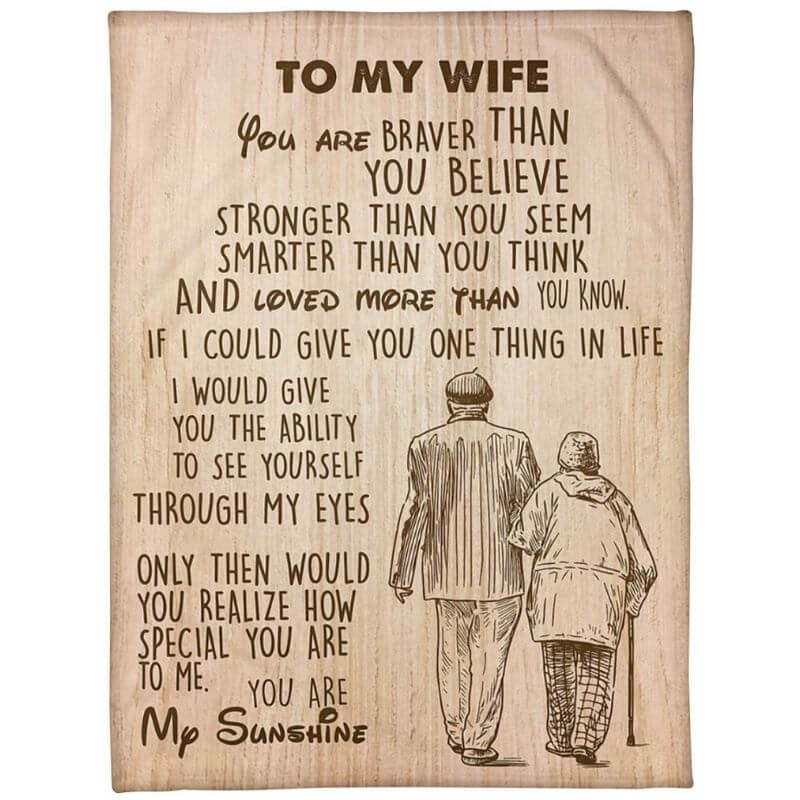 To My Wife - From Husband - Coupleblanket - F024 - Premium Blanket