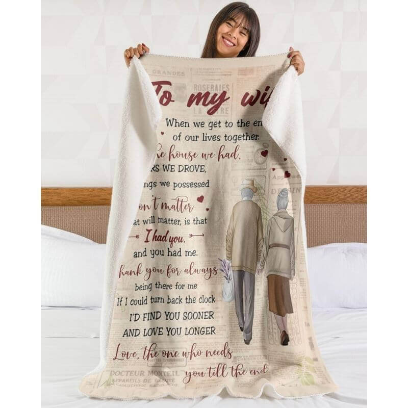 To My Wife - From Husband - A359 - Premium Blanket