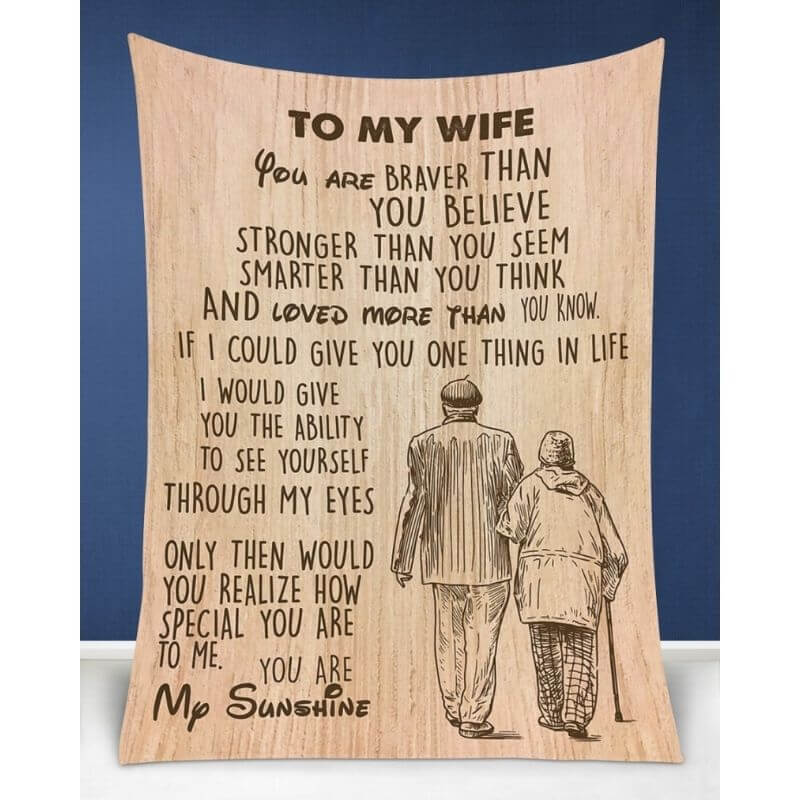 To My Wife - From Husband - Coupleblanket - F024 - Premium Blanket