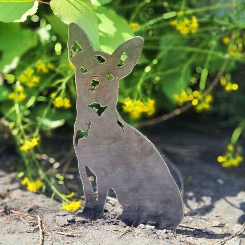 Chihuahua Metal Silhouette