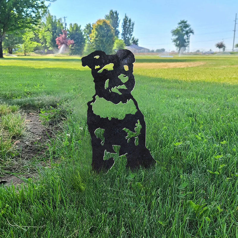 Schnauzer Metal Silhouette