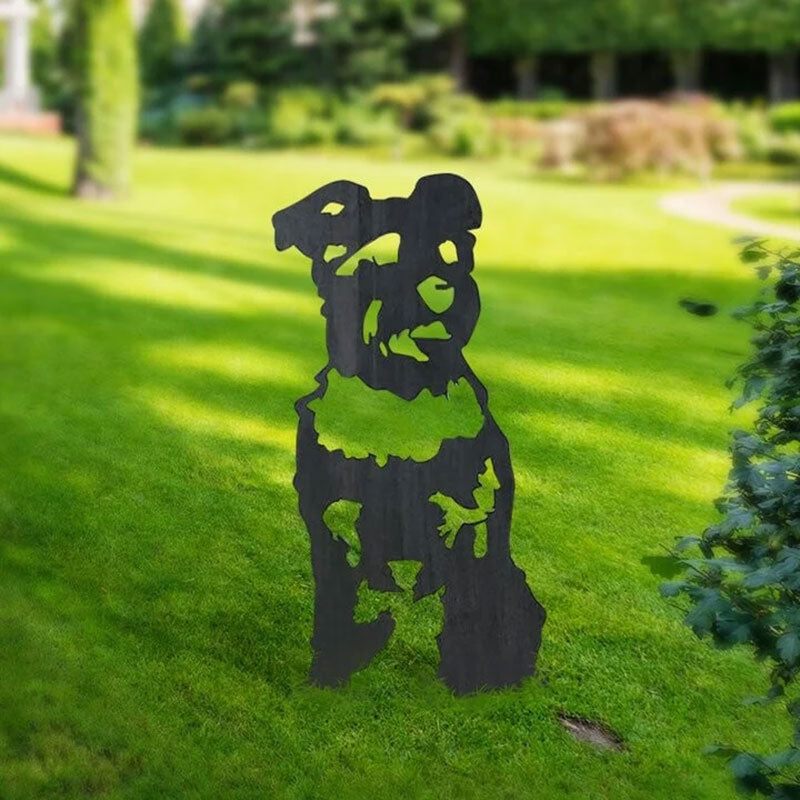 Schnauzer Metal Silhouette