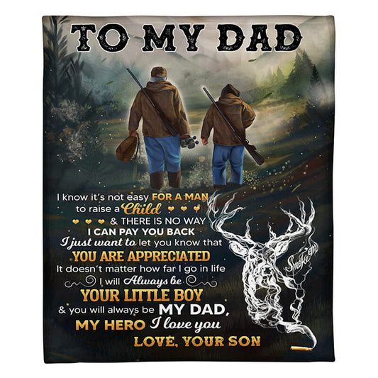 To My Dad - From Son - A366 - Premium Blanket