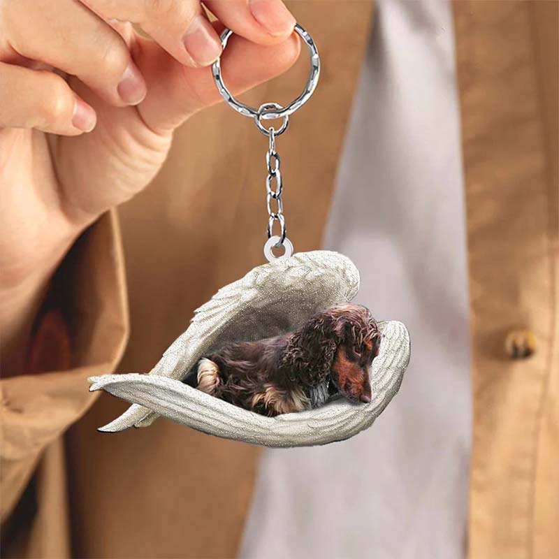 Sleeping Angel Acrylic Keychain Cocker Spaniel SA162