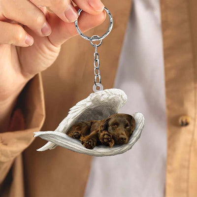 Sleeping Angel Acrylic Keychain Boykin Spaniel SA179