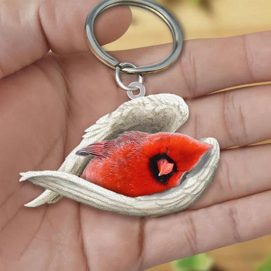 Sleeping Angel Acrylic Keychain Cardinal SA190